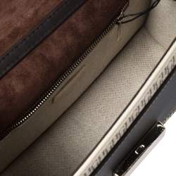 Pre Owned Carolina Herrera Multicolor Signature Coated Canvas and Leather Flap Shoulder Bag