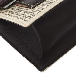 Pre Owned Carolina Herrera Multicolor Signature Coated Canvas and Leather Flap Shoulder Bag