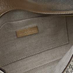 Pre Owned Carolina Herrera Cream/Gold Signature Coated Canvas and Leather Inro Clutch