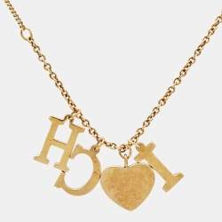 Pre Owned Carolina Herrera CH Crystals Gold Tone Bracelet