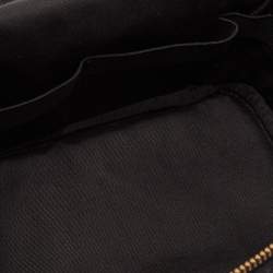 Carolina Herrera Black Quilted Nylon and Leather Toiletry Case Bag
