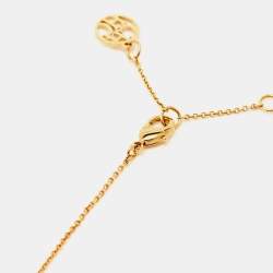 Carolina Herrera Faux Pearl Gold Tone Pendant Necklace