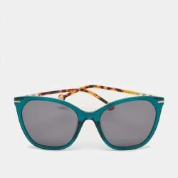 Pre Owned Carolina Herrera Tortoise Brown/Green Her 0091/S Butterfly Sunglasses