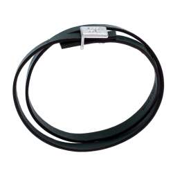 Pre Owned CH Carolina Herrera Green Leather Silver Tone Double Wrap Bracelet