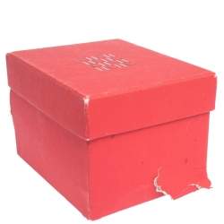 Pre Owned Carolina Herrera Brown Leather CH Logo Buckle Belt 90CM