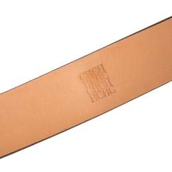 Pre Owned Carolina Herrera Red Leather CHHC Belt 80CM