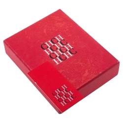 Pre Owned Carolina Herrera Between The Line Gold Tone Band Ring Size 58