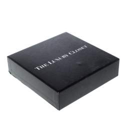 Pre Owned Carolina Herrera Black Crystal Resin Gold Tone Hoop Earrings