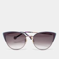 Carolina Herrera Bicolor / Grey Gradient SHE177 Cat-Eye Sunglasses