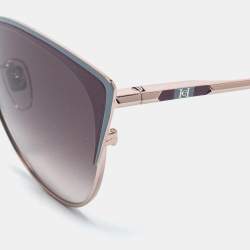 Carolina Herrera Bicolor / Grey Gradient SHE177 Cat-Eye Sunglasses