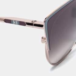Carolina Herrera Bicolor / Grey Gradient SHE177 Cat-Eye Sunglasses