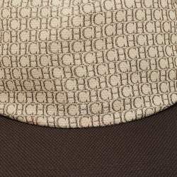 CH Carolina Herrera Beige Canvas Baseball Cap M