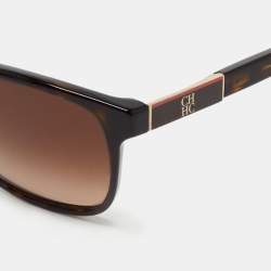 CH Carolina Herrera Dark Brown SHE643 Rectangular Sunglasses