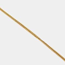 Carolina Herrera CH Faux Pearl Gold Tone Bow Ball Pendant Necklace
