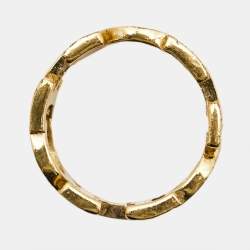 Carolina Hererra CH Gold Tone Ring Size 56