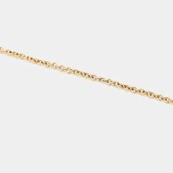 Carolina Herrera CH Gold Tone Logo Pendant Necklace