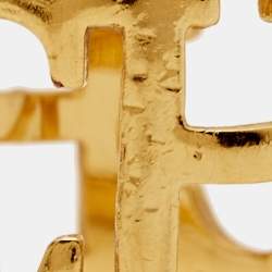 Carolina Herrera Gold Tone  Ring Size 53
