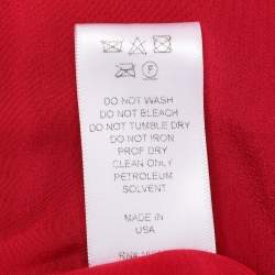 Pre Owned Carolina Herrera Brown/Black Animal Print Jacquard Midi Dress L