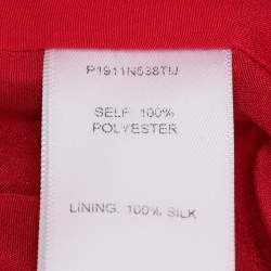 Pre Owned Carolina Herrera Brown/Black Animal Print Jacquard Midi Dress L