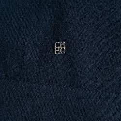 Carolina Herrera Navy Blue Knit Full Sleeve Sweater S