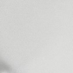 CH Carolina Herrera White Jersey Pleat Detail Hem Blouse XS