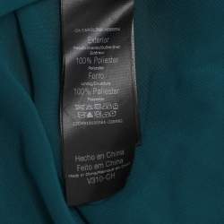 CH Carolina Herrera Green Chiffon Sleeveless Maxi Dress L