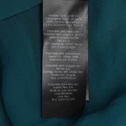 CH Carolina Herrera Green Chiffon Sleeveless Maxi Dress L