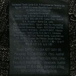 Pre Owned Carolina Herrera Black Logo Jacquard Lurex Knit Sweater M