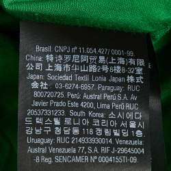 Pre Owned CH Carolina Herrera Green Mesh Flared Strapless Gown L