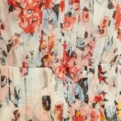مملوكة مسبقًا Carolina Herrera Multicolor Floral Print Silk Long Dress M