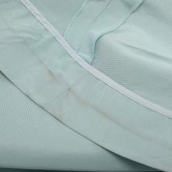 Pre Owned فستان ماكسي كريب أزرق فاتح كارولينا هيريرا متوسط