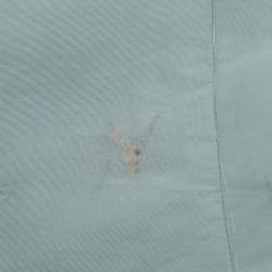 Pre Owned فستان ماكسي كريب أزرق فاتح كارولينا هيريرا متوسط