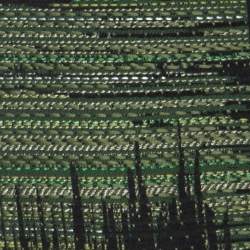 Pre Owned Carolina Herrera Green and Black Jacquard Skirt XL