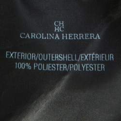 Pre Owned CH Carolina Herrera Bicolor Leopard Pattern Jacquard Tapered Pants L