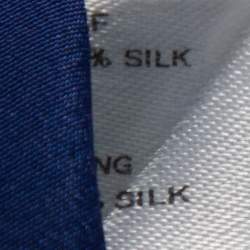 مملوكة مسبقًا Carolina Herrera Royal Blue Silk Off Shoulder Gown L