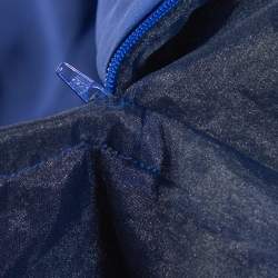 مملوكة مسبقًا Carolina Herrera Royal Blue Silk Off Shoulder Gown L