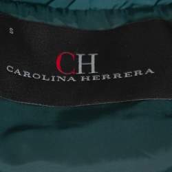 Pre Owned CH Carolina Herrera Green Synthetic Belted Utility Jacket S
