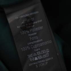 Pre Owned CH Carolina Herrera Green Synthetic Belted Utility Jacket S