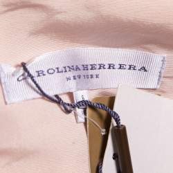 Carolina Herrera Pink Crepe Embellished Open-Back Crop Top M
