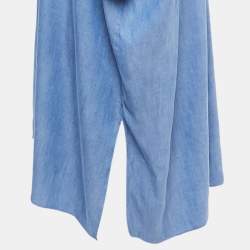 Carolina Herrera Blue Lyocell Oversized Tunic Dress XS