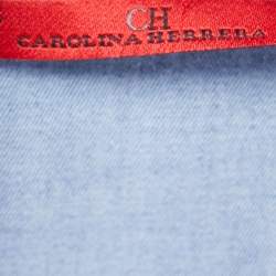 Carolina Herrera Blue Lyocell Oversized Tunic Dress XS