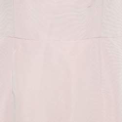 Carolina Herrera Pink Silk Draped Back Mermaid Gown L