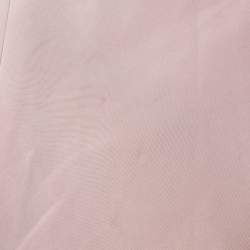 Carolina Herrera Pink Silk Draped Back Mermaid Gown L