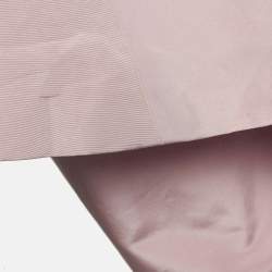 Carolina Herrera Pink Silk Draped Back Mermaid Gown L