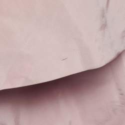 Carolina Herrera Pink Silk Draped Back Mermaid Gown L