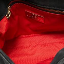 Pre Owned Carolina Herrera Black Quilted Leather CHHC Flap Shoulder Bag