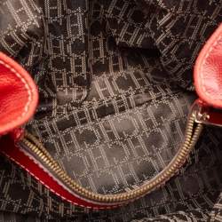 Carolina Herrera Red Leather Large Matteo Tote