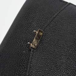 Carolina Herrera Black Leather Small Minuetto Top Handle Bag