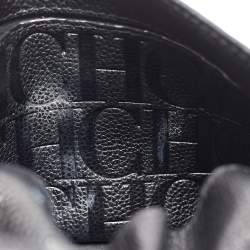 Carolina Herrera Black Leather Small Minuetto Top Handle Bag