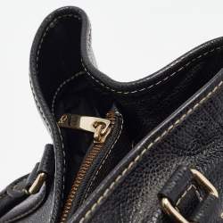 Carolina Herrera Black Leather Matteo Tote